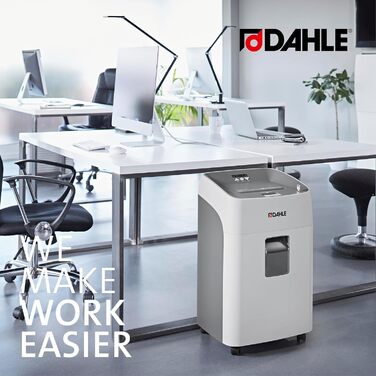 Шредер Dahle ShredMATIC 90 Aktenvernichter з автоподачею, P-4, P5, 300 аркушів, світло-сірий/сірий