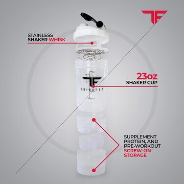 Ізольована ланчбокс з 6 контейнерами для їжі – BPA-Free, багаторазовий, підходить для мікрохвильової печі та морозильника – ланч-сумка з шейкером, органайзером для пігулок, плечовим ременем та охолоджувальними акумуляторами – сумка-холодильник (прозора)