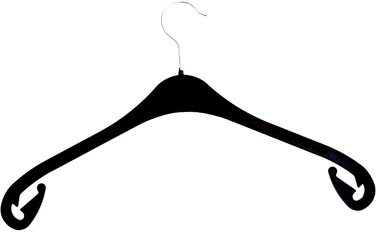 Пластикова вішалка для одягу Hagspied, чорний гачок для спідниці, 43 см, 20 шт. (30 шт. Na47s)