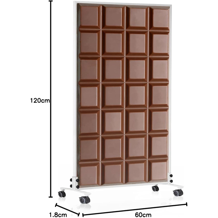 Інфранічний обігрівач Könighaus Standgerät - att: Економія енергії, обігрів за 2 хвилини, термостат, мобільний, з мотивом малярства (1200 Вт, шоколадний)