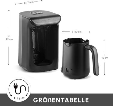 Кавомашина KARACA Hatır для приготування турецького кави з функцією обсмажування, 535W, сірий антрацит