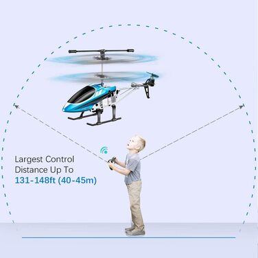Радіокерований вертоліт VATOS YD-927, RC гелікоптер для дітей, 3 канали, 2.4 GHz, LED, гіроскоп, міні-вертоліт для приміщень
