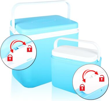 Набір з 2 холодильних коробок 30 л 10 л ізольована коробка сумка-холодильник кемпінговий термобокс ізольований мішок синій