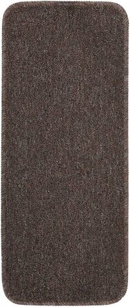 Ступінчастий килимок VidaXL ступінчасті килимки сходові килимки сходовий килимок захист сходів сходовий килимок захист сходів протиковзкий килимок 75x20 см (60 х 25 см, коричневий), 15 шт.