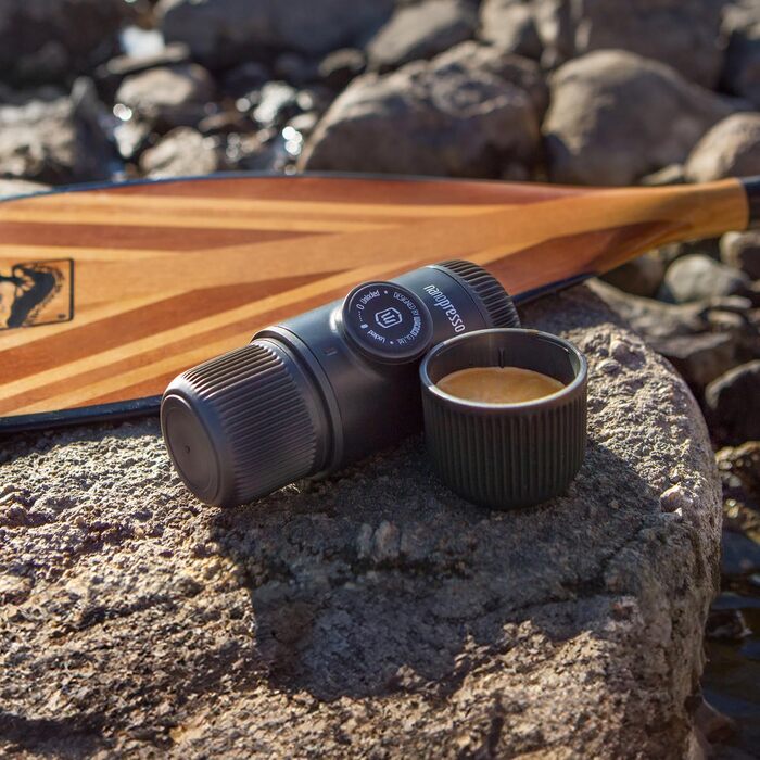 WACACO Nanopresso: портативна кавомашина для еспресо, чорна, 80 мл