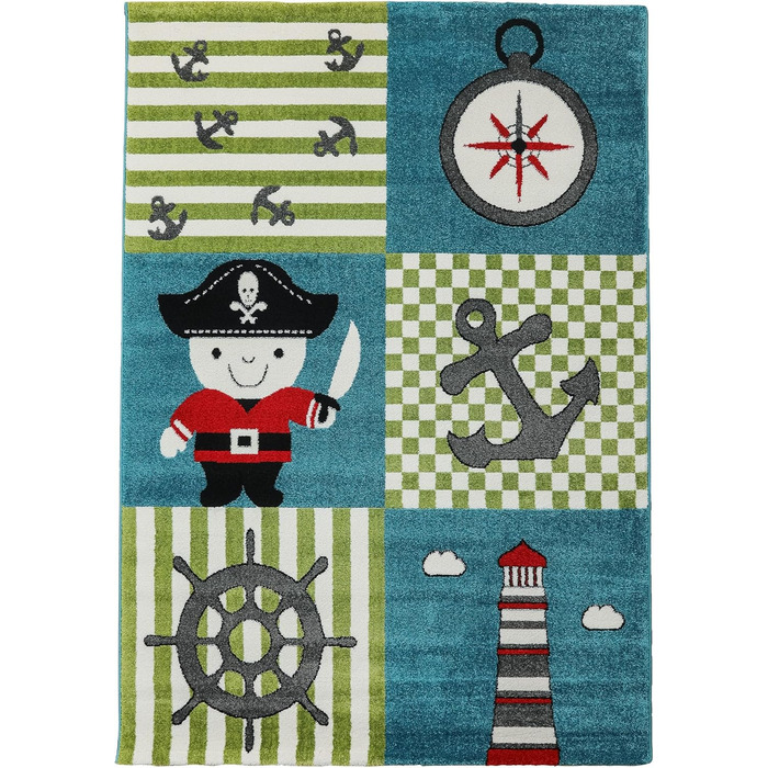 Невідомий Дитячий килим Pirate Anker Kids Carpet 120x170 см, Multi, 3 розміри, ТОП ціна