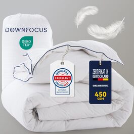 Ковдра постільна 135x200 см, 100% бавовна, з наповнювачем з пуху та пера, Oeko-Tex, RDS, для всієї родини