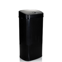 Сміттєвий контейнер / Відро для сміття CLEAN VI з датчиком 68л, сталь, чорний, hjh OFFICE