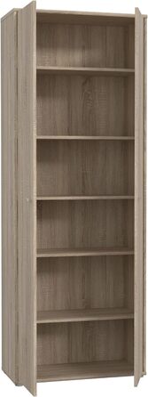 Полиця для нової кімнати Книжкова шафа Sonoma Oak Modern - 73.7x85.5x34.8 см (ШxВxГ) - Шафа з полицею - Albus.Seventeen Кабінет Вітальня (82- Кабінет)