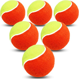 Тенісні м'ячі для початківців, тенісні тренувальні м'ячі для початківців, дитячі тенісні м'ячі, 6 шт., 12 шт., 18 шт., тренувальний м'яч, помаранчеві дитячі м'ячі для домашніх тварин, Спортивні ігри, лайм, 6 шт.