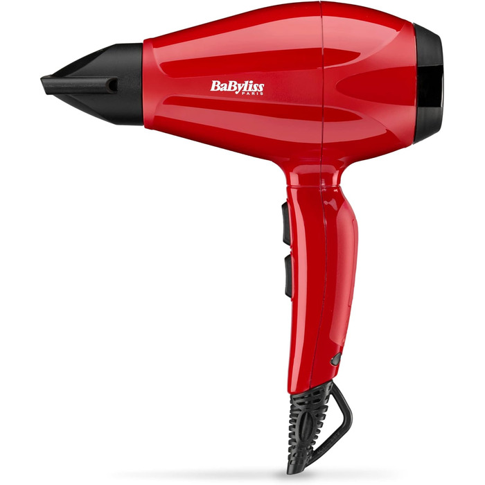 Фен BaByliss 6713DE, керамічне покриття, (Pro Intense 2400 Вт, червоний)