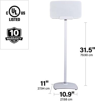 Підставка для акустики Sonos Five та Play:5 SANUS WSS52-B2 (біла)