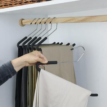 Вішалки для штанів Homa Jia: 20 шт., з антиковзаючим покриттям, для джинсів та штанів