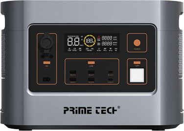 Портативна електростанція Prime Tech 515 Вт 600 Вт сонячний генератор для саду, подорожей, кемпінгу, надзвичайних ситуацій на відкритому повітрі