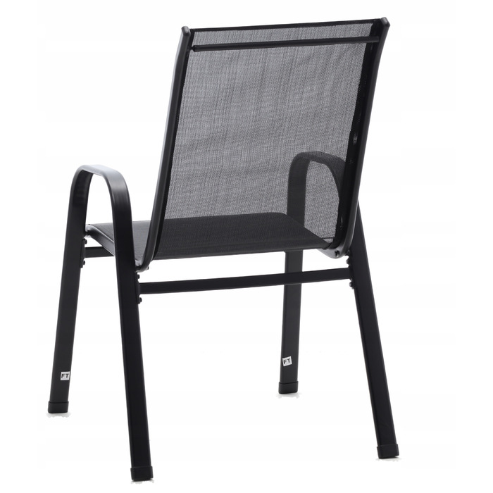 Комплект садових меблів GardenLine, метал, чорний, 5 предметів