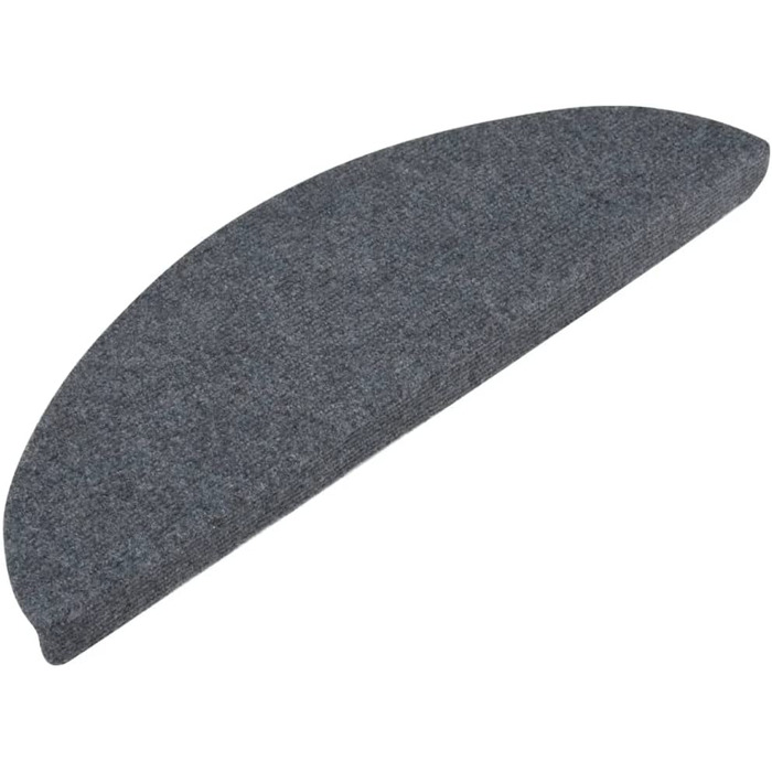 Ступінчастий килимок самоклеючий сходовий килимок ступінчастий килимок захист сходів Килимок для сходів протектор сходів 65x26 см (56x20 см, сірий), 15 шт.