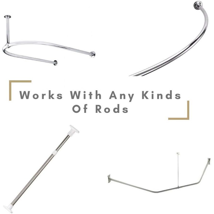 Тканинна шторка для душу з магнітами Snap Liner, біла, 180x200 см