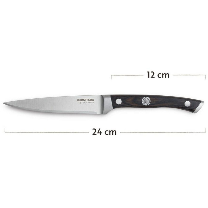 Набір ножів для стейків Burnhard 4 шт 24 см в чохлі