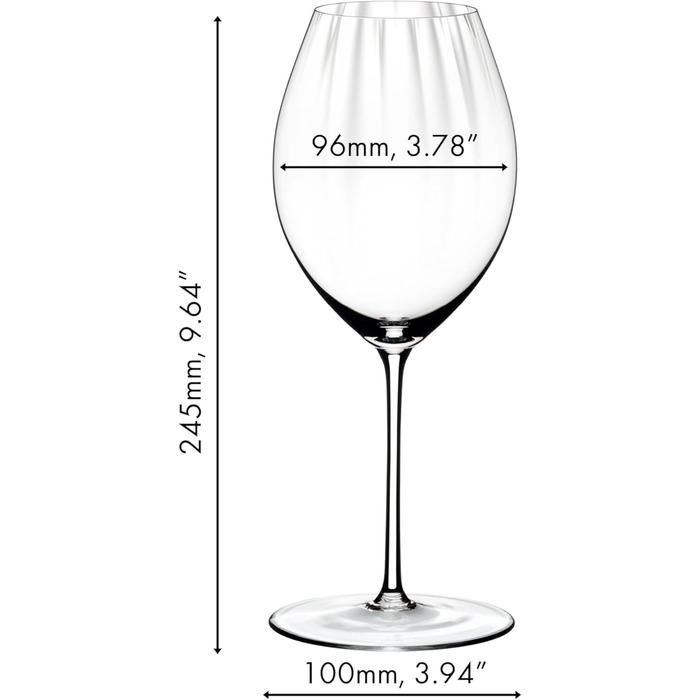 Кришталевий келих Riedel Performance Syrah/Shiraz, набір 2 шт, преміум якість, машинне виробництво