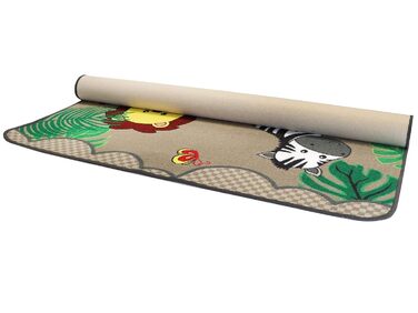 Ігровий килимок Primaflor - Міцний дитячий килимок - Якісний килимок для дитячої кімнати - Ігровий килимок для хлопчиків/дівчаток - - 100x150 см (100 x 150 см, Safari)