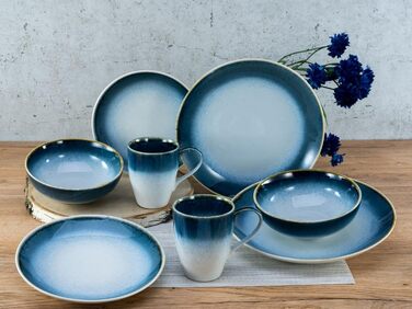 Cascade Bowls Mix Series, набір чаш Будди з 4 предметів (синій, комбінований набір із 8 предметів), 17546
