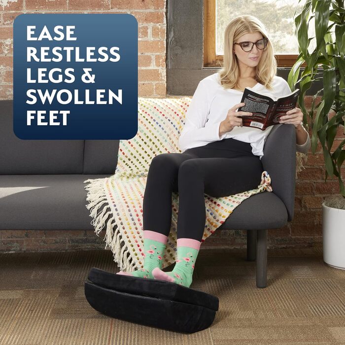Підставка для ніг під стіл Sky Solutions – Memory Foam, ергономічна, регульована, для дому та офісу