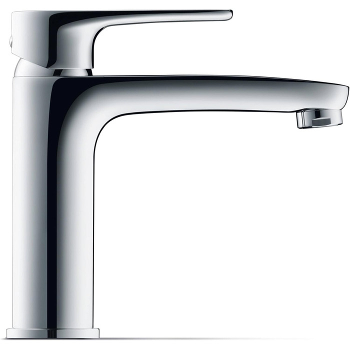 Змішувач для умивальника Duravit B.1, розмір M (висота виливу 110 мм), хром, з керамічною картридж, без зливного механізму