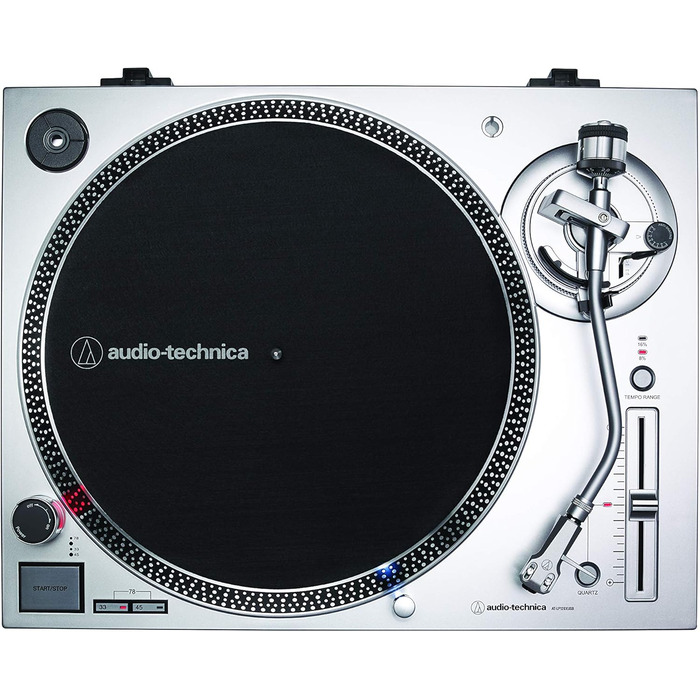 Програвач вінілу Audio-Technica LP120XUSB чорний, з прямим приводом, аналоговий та USB, комплект з карбоновою щіткою