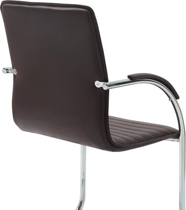 Набір з 2-х відкидних крісел Tira з штучної шкіри, коричневого кольору, з м'яким сидінням