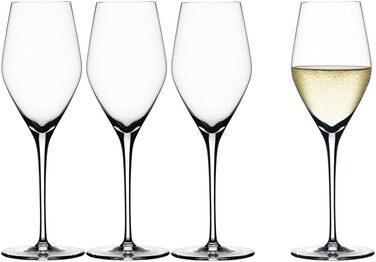 Набір з 4 келихів для шампанського, кришталь, 270 мл, Authentis, 4400185