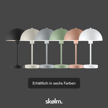 LED настільна лампа Skølm Aeriala: регульоване світло, USB-C зарядка, до 10 годин роботи, метал, тепле світло