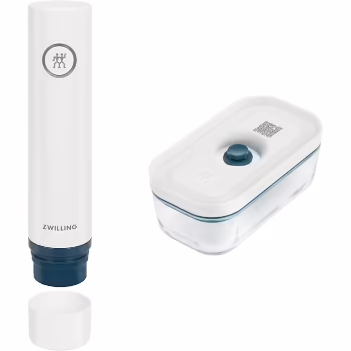 Вакуумний насос ZWILLING Fresh & Save та вакуумний контейнер S, скло, білий La Mer