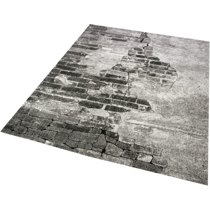 Килим-мрія дизайнера килим для вітальні сучасні абстрактні лінії коричнево-кремовий мелірований розмір (160x230 см, сірий)