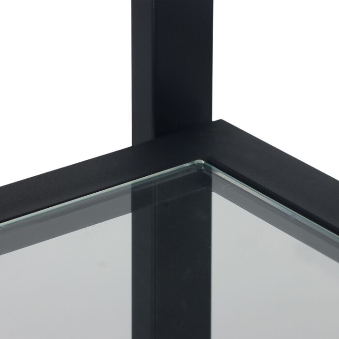 Столик-консоль Relaxdays з 3 скляними полицями