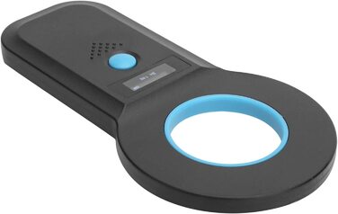 Сканер чіпів домашніх тварин, ручний RFID-зчитувач, перезаряджається, підтримує EMID, FDX-B (ISO1784/85) (чорний)