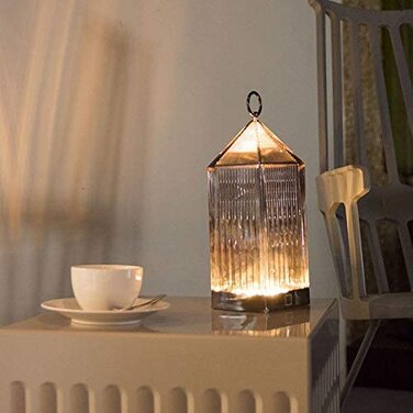 Декоративна настільна лампа Kartell Lantern Wisteria рожевого кольору