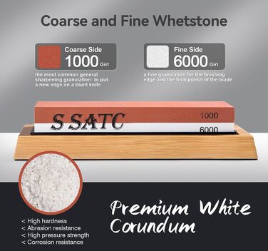 Точильний камінь SATC зернистість 1000/6000 гріт червоно-білий