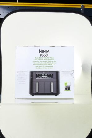 Цифрова фритюрниця Ninja [AF300EU], 9,5 л, 2 відділення, з антипригарним покриттям, можна мити в посудомийній машині, 6-в-1