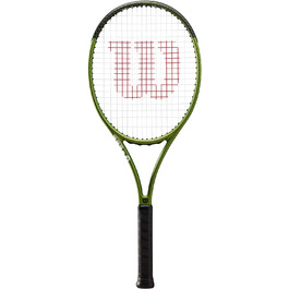 Тенісна ракетка Wilson Blade Feel 100 Rkt з нанизуванням 284 г універсальна ракетка зелено-чорного кольору для дорослих