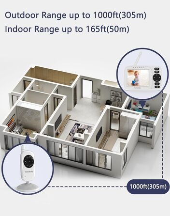 Відеоняня HelloBaby HB2438-2 з 2 камерами, 3.2