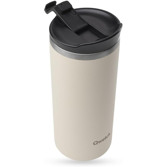 Термокружка QWETCH 470 мл з нержавіючої сталі - для кави та чаю, зберігає тепло 6 годин, холод 12 годин, без BPA, з герметичним закриттям, багаторазова