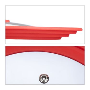 Кришка для каструлі Relaxdays 26-30 см з силіконовим краєм