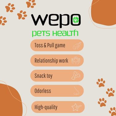 Іграшка для собак WEPO Ø7см - догляд за зубами - аксесуари для собак - мотузка для кидання, перетягування та витягування - мотузка чорна/жовта