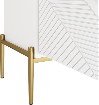 Двостулковий комод з ящиками з дерева, 140x40x76 см, для вітальні, спальні, коридору