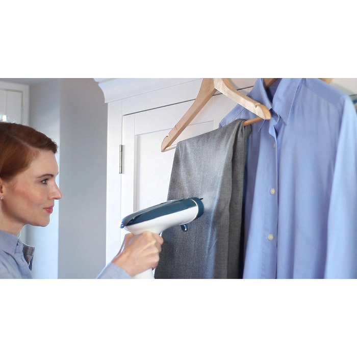 Відпарювач для одягу Morphy Richards 361000 Hand Held, нержавіюча сталь/пластик, 260 л, білий/блакитний