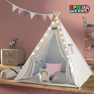 Ігровий намет Teepee рожевий 160x130x130см
