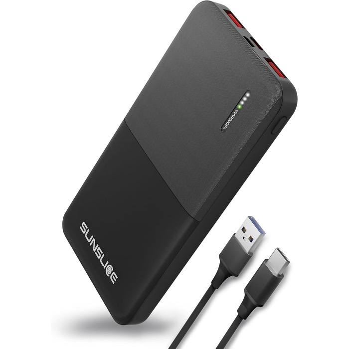 На 10000 мАг, USB-C і 2 шт. USB-A, швидка зарядка 18 Вт для смартфонів, 10 - Power Bank