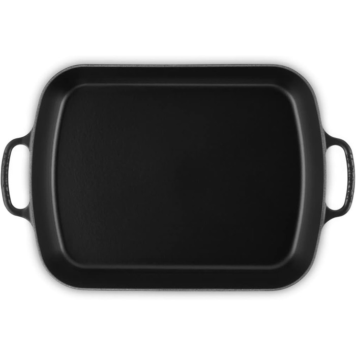 Сковорода Le Creuset Signature чавунна, прямокутна, 4.9 л, чорна матова, для всіх типів плит, включаючи індукцію