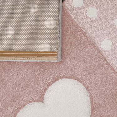 Домашній дитячий килим TT, килим для дитячої кімнати, для дівчаток, 3D принцеса, Зоряна корона, колір розмір (160 см круглої форми, сіро-рожево-кремовий)