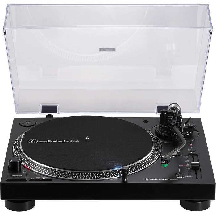 Програвач вінілу Audio-Technica LP120XUSB чорний, з Bluetooth, USB, аналоговий, прямий привід, комплект із вугільною щіткою